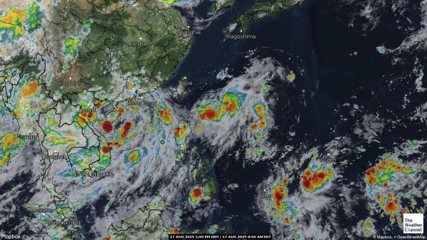China Mapa del tiempo pronóstico nube 