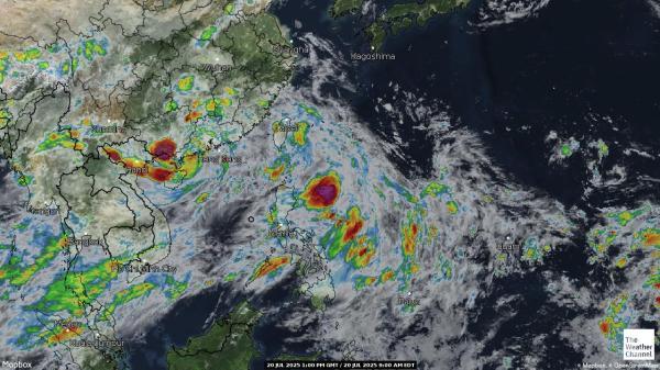 China Meteo nuvola mappa 