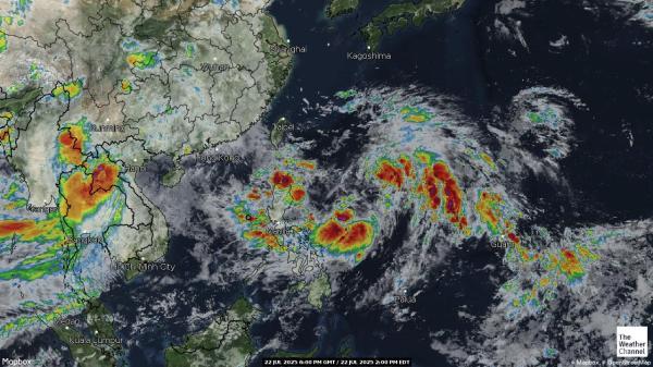 China Peta Cuaca awan 