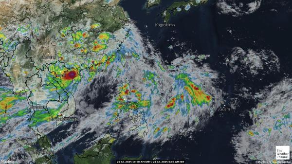 Cocos (Keeling) Islands Meteo nuvola mappa 