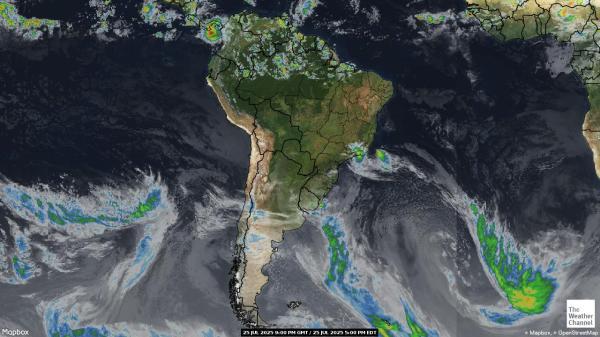 Colombia Mapa del tiempo pronóstico nube 