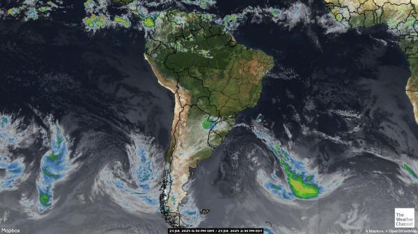 Colombia Meteo nuvola mappa 