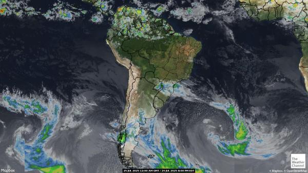 Colombia Previsão do tempo nuvem mapa 