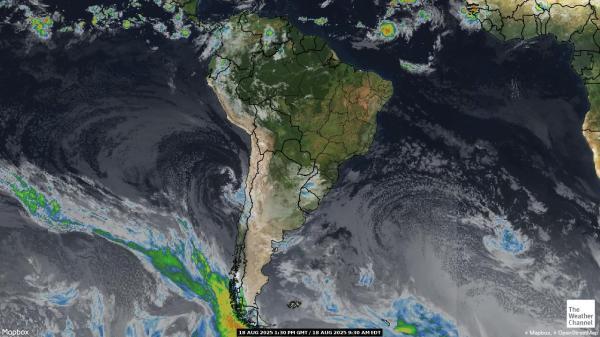 Colombia Vejret sky kort 