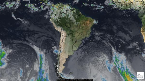 Colombia Väder moln karta 