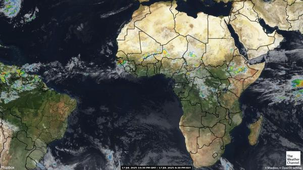 Comoros Meteo nuvola mappa 
