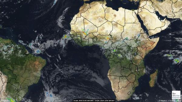 Comoros Peta Cuaca awan 
