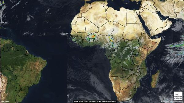 Comoros Previsão do tempo nuvem mapa 