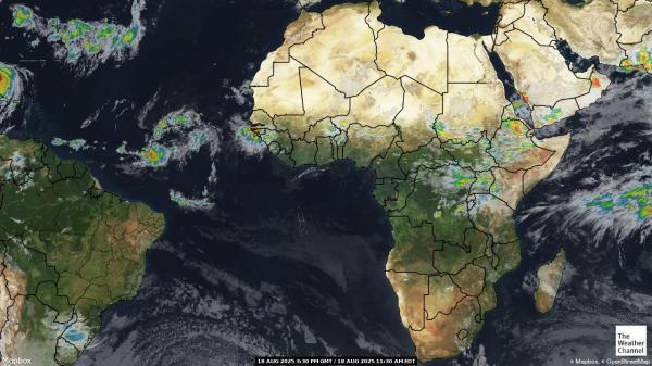 Congo-Kinshasa Vejret sky kort 