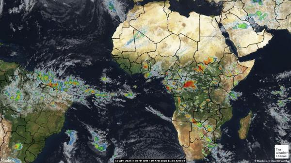 Kongo-Kinshasa Ilm pilv kaart 