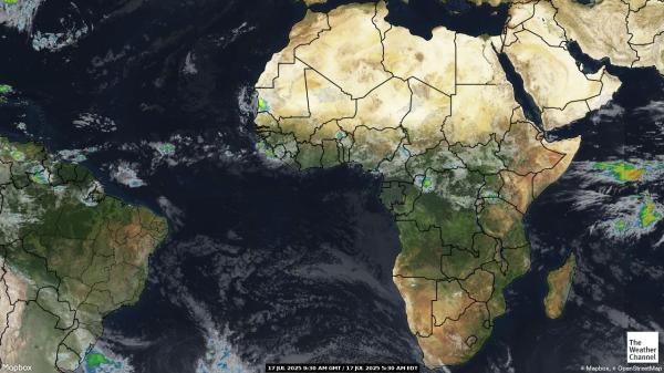 Congo-Kinshasa Peta Cuaca awan 