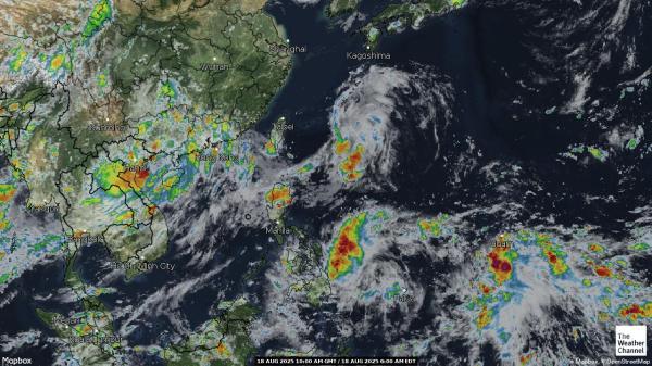 Cook Islands Weather Cloud Map 