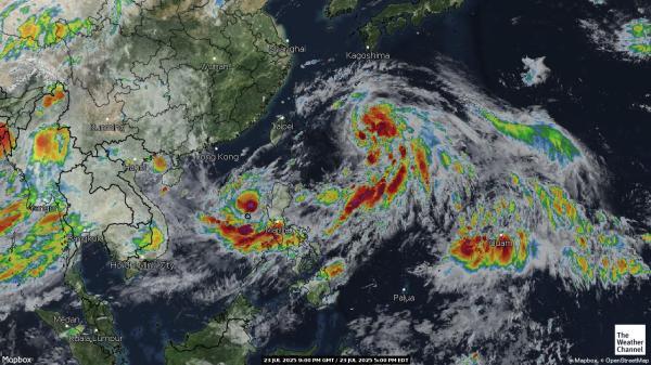 Cook Islands Weather Cloud Map 