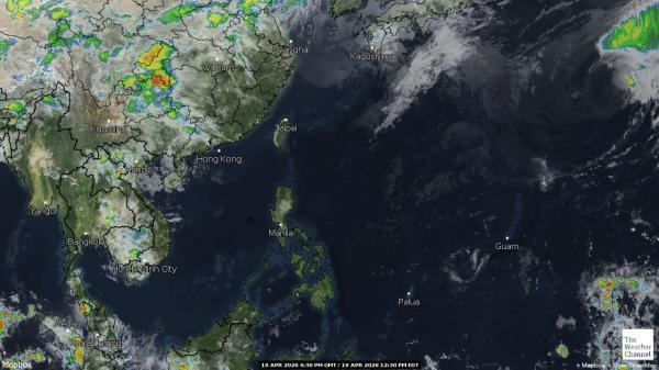 Coral Sea Islands Sää pilvi kartta 