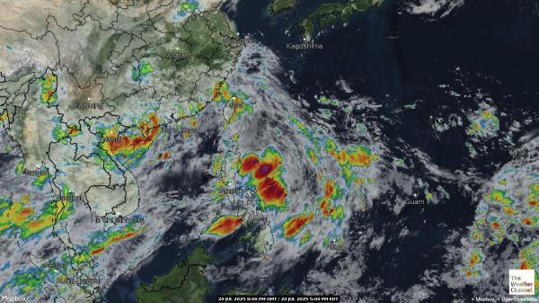 Coral Sea Islands Wetter Wolke Karte 