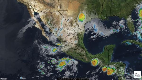 Costa Rica Vejret sky kort 