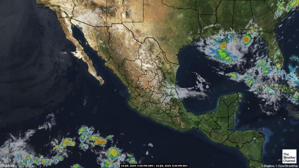 Costa Rica Meteo nuvola mappa 