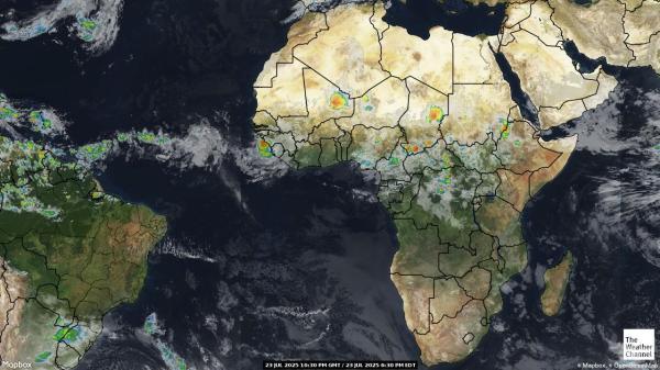 Côte d’Ivoire Mapa ng mapa ng lagay ng panahon 