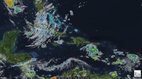 Cuba Peta Cuaca awan 