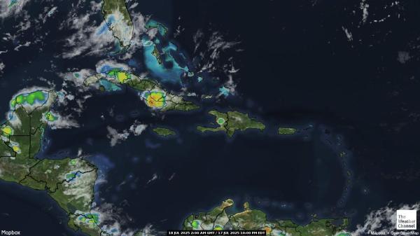Cuba Meteo nuvola mappa 