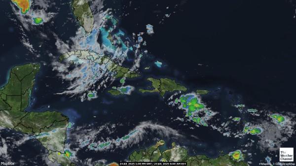 Cuba Meteo nuvola mappa 
