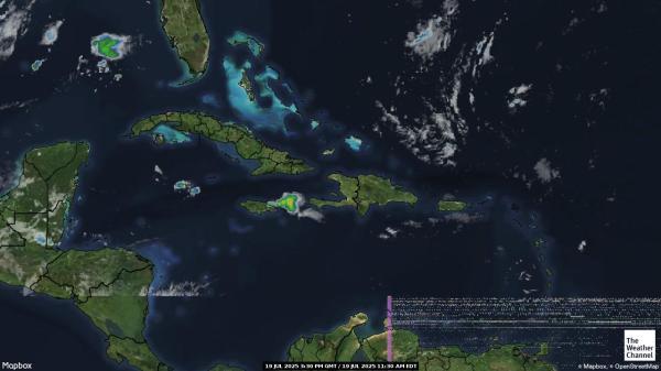 Cuba Previsió meteorològica, mapa meteorològic per satèl·lit 