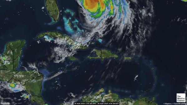 Cuba Vejret sky kort 