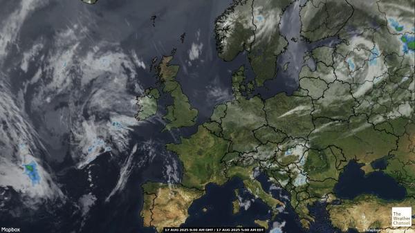 Cyprus Weer wolk kaart 