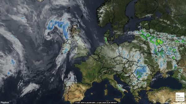Xipre Previsió meteorològica, mapa meteorològic per satèl·lit 