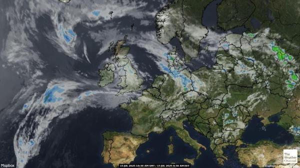Zypern Wetter Wolke Karte 