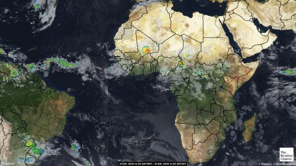 Djibouti Meteo nuvola mappa 