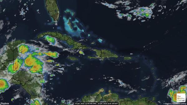 Dominican Republic Previsão do tempo nuvem mapa 