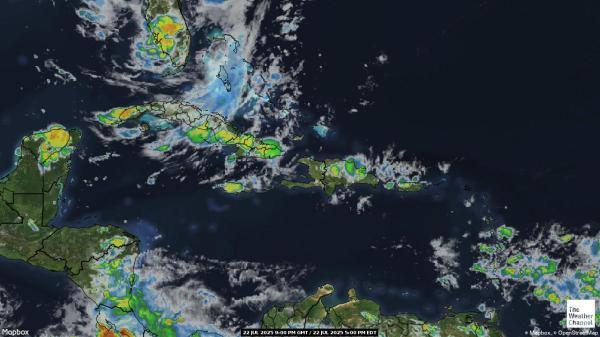 Dominicaanse Republiek Weer wolk kaart 
