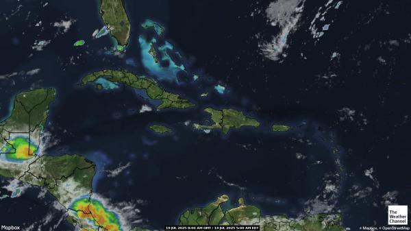 Dominican Republic Weather Cloud Map 