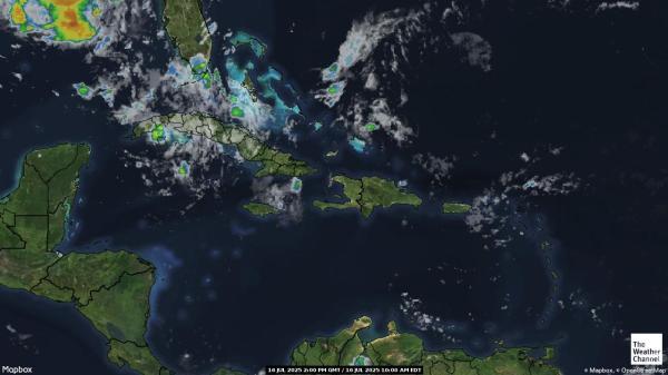 Republica Dominicana Hartă starea vremii nor 
