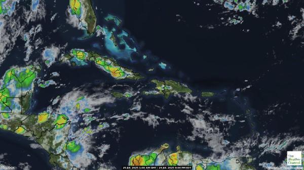 Republica Dominicana Hartă starea vremii nor 