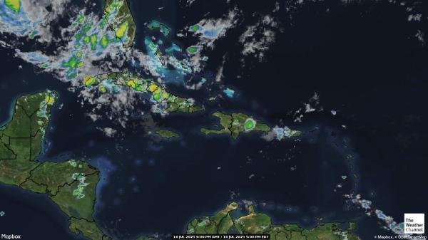 Dominikanische Republik Wetter Wolke Karte 
