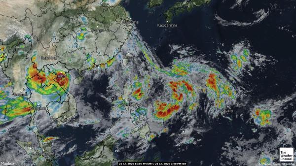 Osttimor Wetter Wolke Karte 