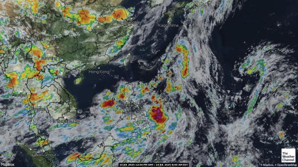 Oost Timor Weer wolk kaart 