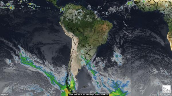 Ecuador Väder moln karta 