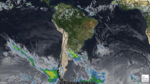 Ecuador Väder moln karta 