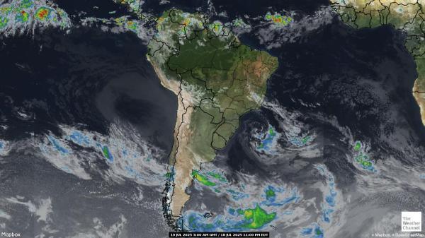 Ecuador Väder moln karta 
