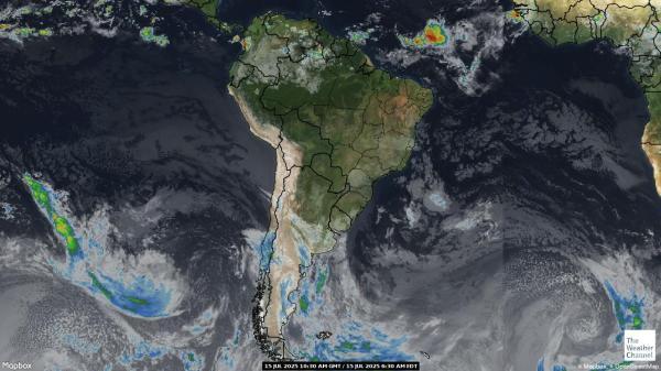 Ecuador Wetter Wolke Karte 
