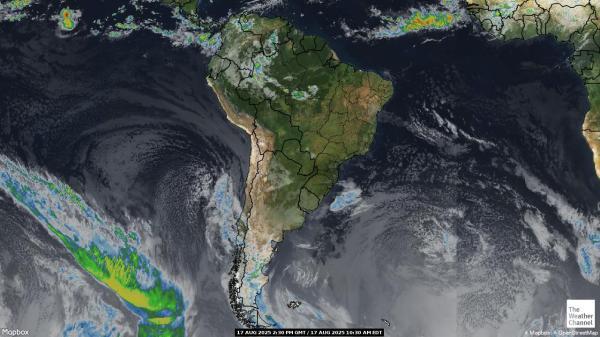 Ecuador Időjárás felhő térkép 