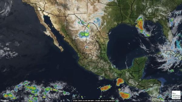 El Salvador Wetter Wolke Karte 