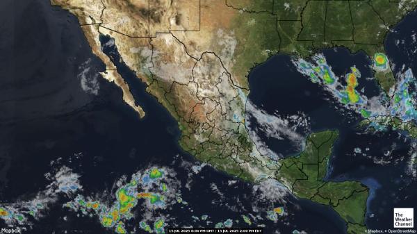 El Salvador Mapa del tiempo pronóstico nube 
