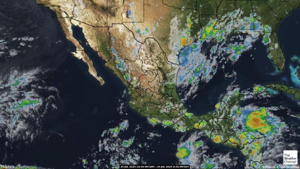 El Salvador Väder moln karta 
