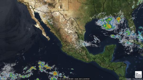 El Salvador Previsão do tempo nuvem mapa 