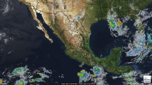 El Salvador Väder moln karta 