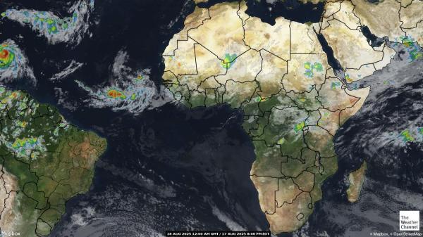 Guinée Equatoriale Météo nuage carte 